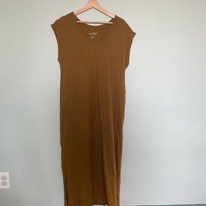 Universal Thread midi dress | size M | dark olive/tan